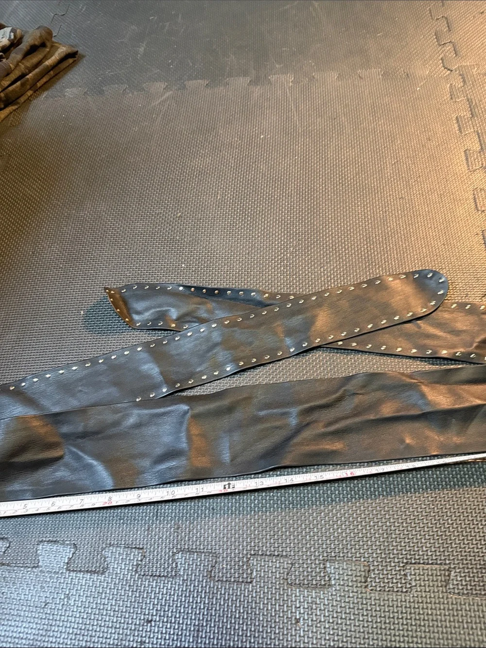 White House Black Market Black Studded Waist Sash Belt